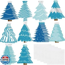 Ctosree 50 Pcs Christmas Bulletin Board Decorations 10 Styles 6" 