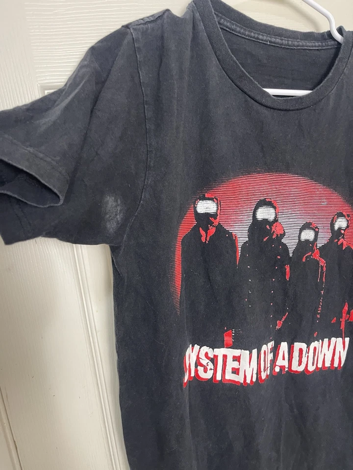 Vintage 2000s System of a Down Metal Band T Shirt Adult S-M? Rock Promo Mens - Image 4 of 4