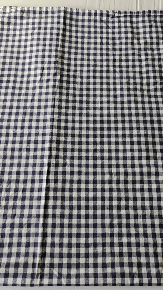 Sábana plana doble Pottery Barn Kids franela azul guinga cuadros país en mal estado usada en excelente estado Foto 4 de 4