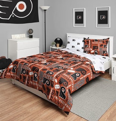 Philadelphia Flyers 5 Full Piece Comforter Set Officially Licensed New In Bag