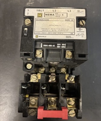 SQUARE D 8536SCO3S Ser A Nema Size 1 