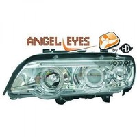 LHD Scheinwerfer Paar Angel Eyes H1 FüR BMW X5 E53 99-03