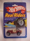 Hot Wheels Real Riders 1982 Gray Hub Jeep CJ-7  Carded Uncracked Bubble