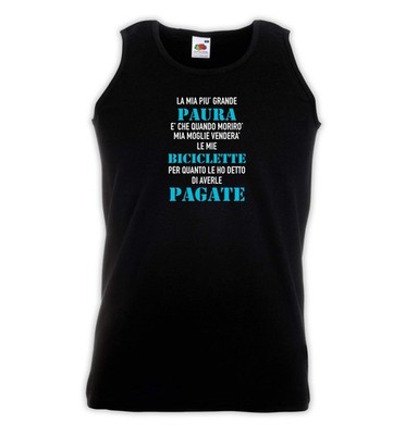 Men's Tank Top - Fear Is That My Wife Will Sell My Bikes