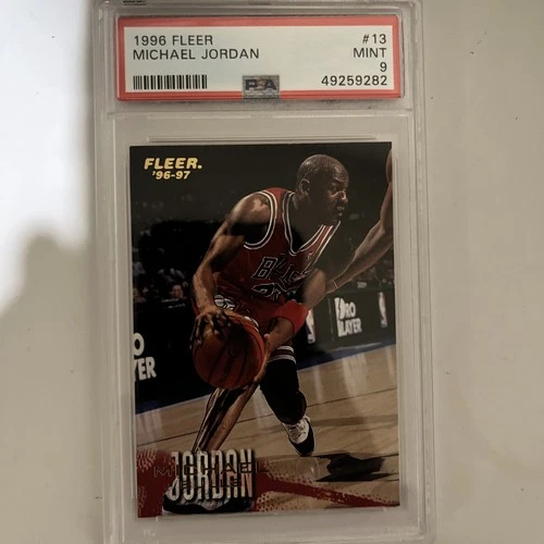 1996 Fleer #13 Michael Jordan PSA 9 MINT Chicago Bulls