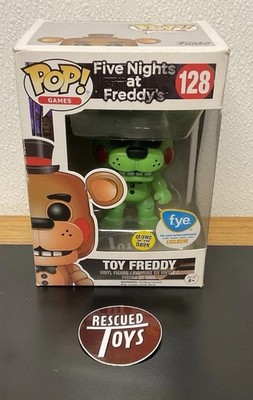 Funko Pop! Games Toy Freddy Five Nights At Freddy's GITD Glow FYE Exclusive #128