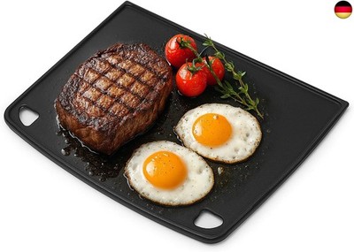 GFTIME Gusseisen Grillplatte 32 x 24cm Wendeplatte für Enders Urban, Urban Pro, 