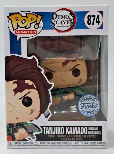 Funko Pop! Demon Slayer Tanjiro Kamado #874 Funko Special Edition  W/Protector