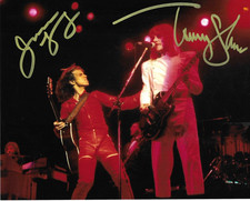 * TOMMY SHAW & JAMES YOUNG * signed 8x10 photo * STYX * COA *
