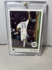 1989 Upper Deck Kirk Gibson LA Dodgers #666 1988 Great World Series Moment
