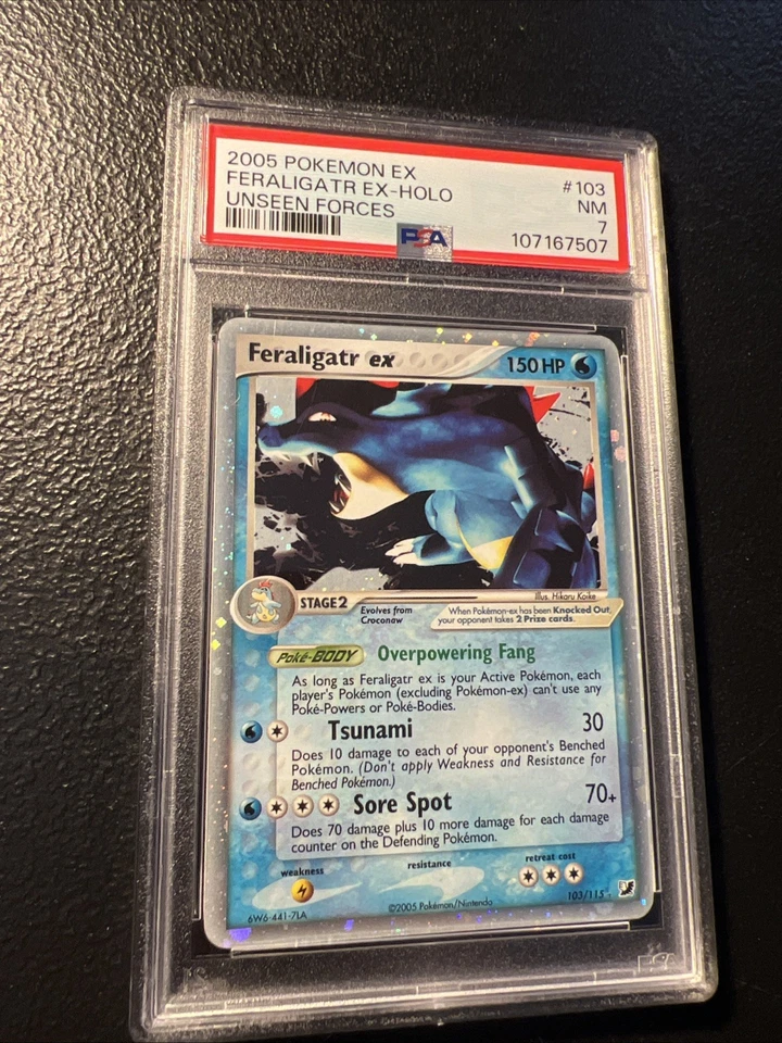 Pokemon Feraligatr EX Unseen Forces Ultra Rare #103 PSA 7 - Image 2 of 4
