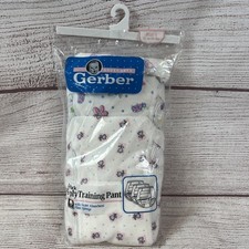 Vintage Gerber 5-Ply Training Pants Set 33-35lbs Size 4 Flowers Pink Butterfly