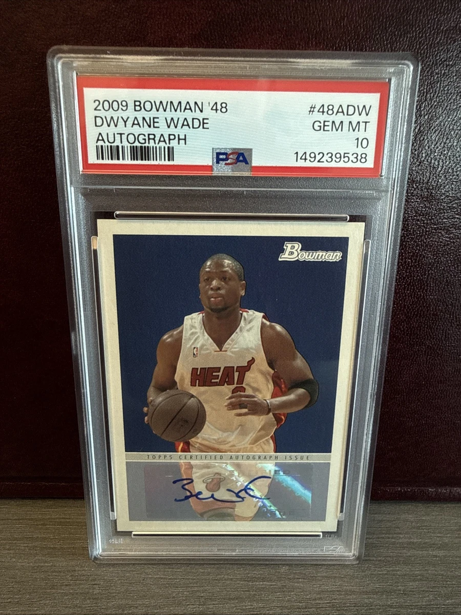 Dwyane Wade 10 Graded Basketball Autographed Sports Trading Cards