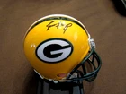 BRETT FAVRE GREEN BAY PACKERS HOF SIGNED AUTO RIDDELL MINI HELMET FANATICS FARVE