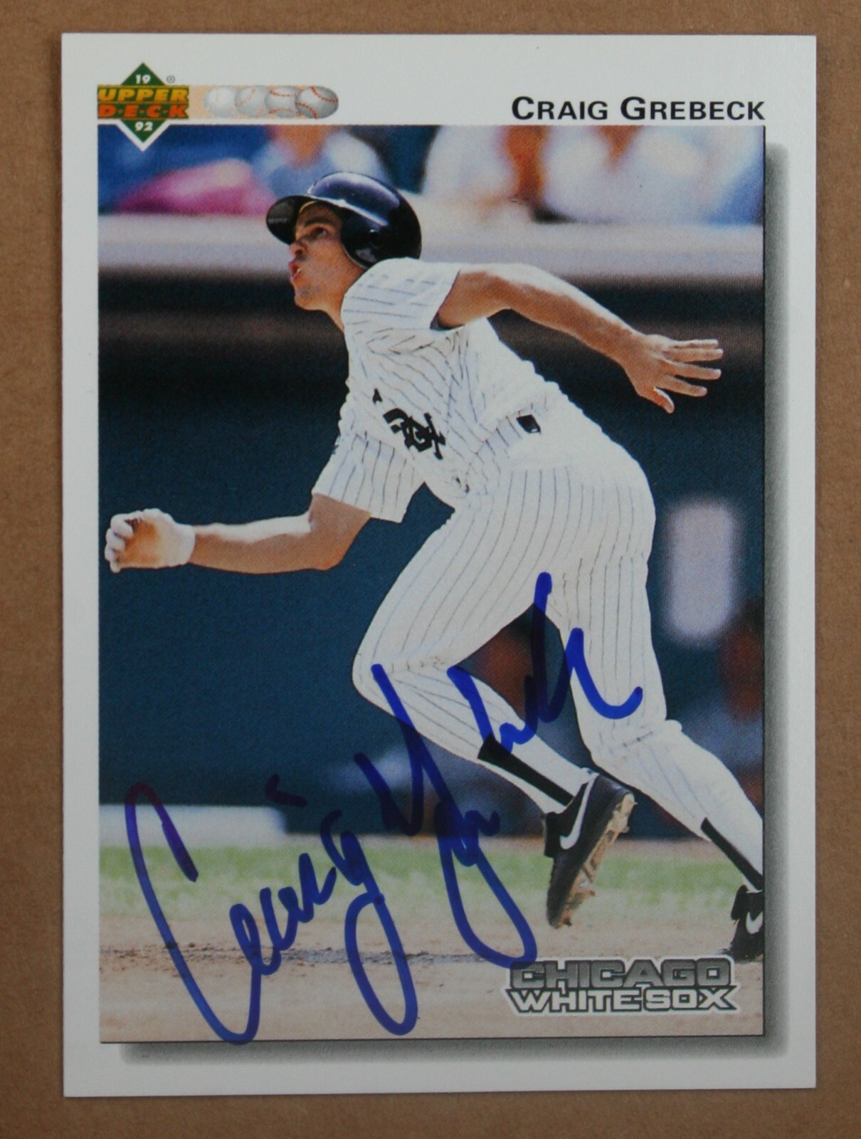 AUTOGRAPHED - Craig Grebeck Upper Deck #603 Chicago White Sox 1992