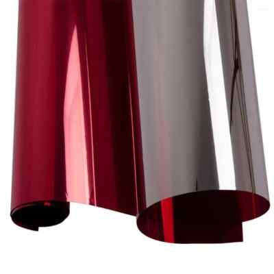 DIY One Way Red Mirror Film Reflective UV Window Color Tint 20'' x 5' Pro Grade!!