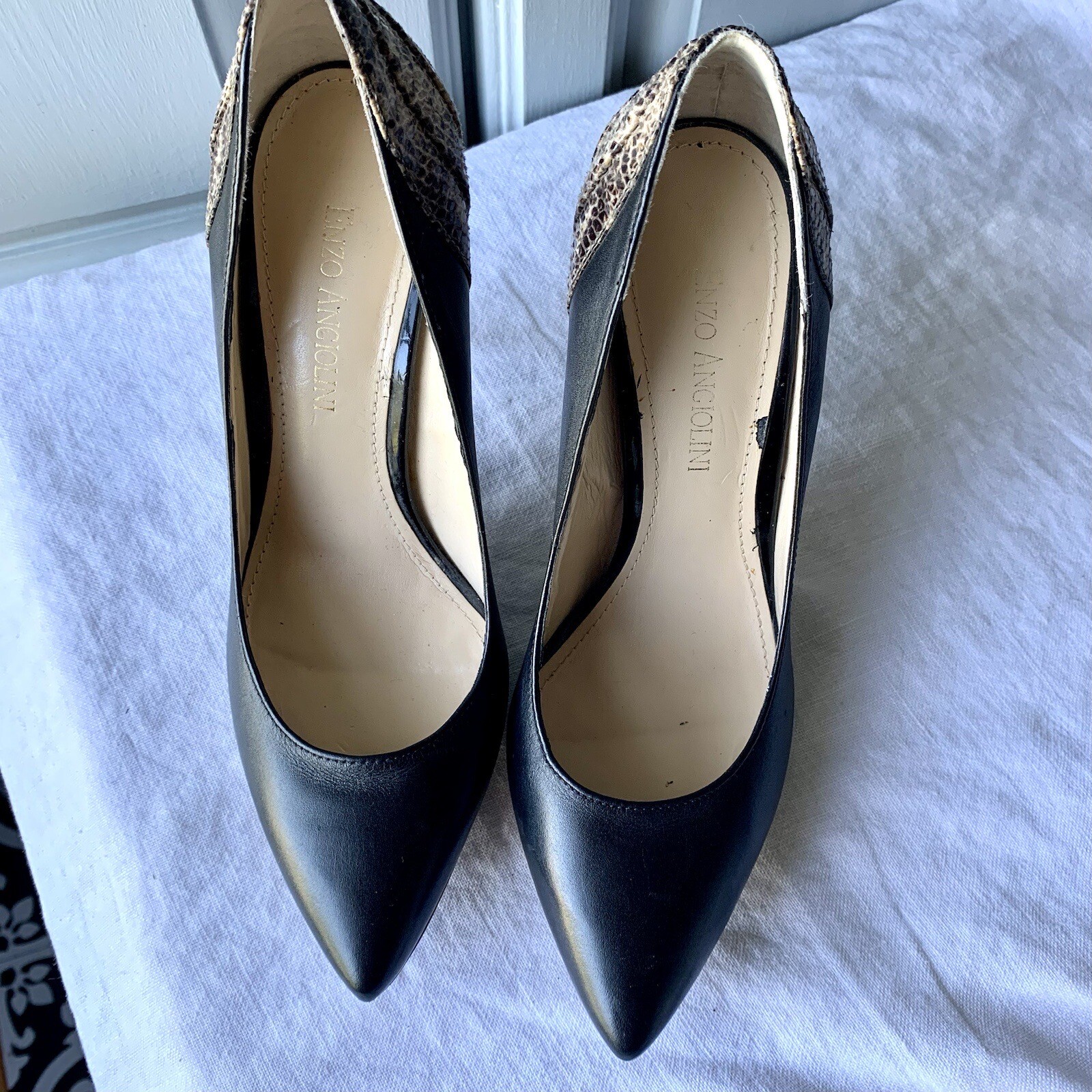 enzo angiolini black heels