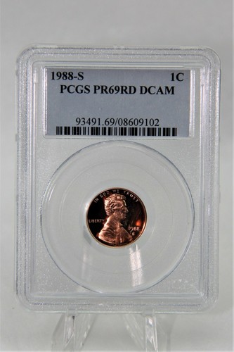 DCAM RD 1 CENTESIMO PCGS PR69 1988-S. SERIE: 14PR. MONETA: 59 - Foto 1 di 2