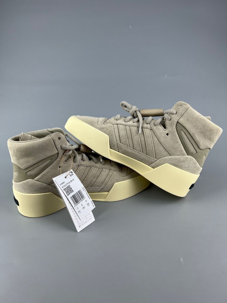 US 8.5 Fear of God x Adidas Athletics 86 Hi Gray Men's Suede US 8.5 Fear of God x Adidas Athletics 86 Hi Gray Men's Suede