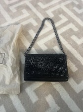Women’s Rodo Evening Bag Black With Chain Including Dustbag