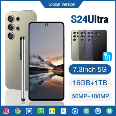 S24 Ultra smartphone 16+1TB Android 7.3-inch large screen new and unopened