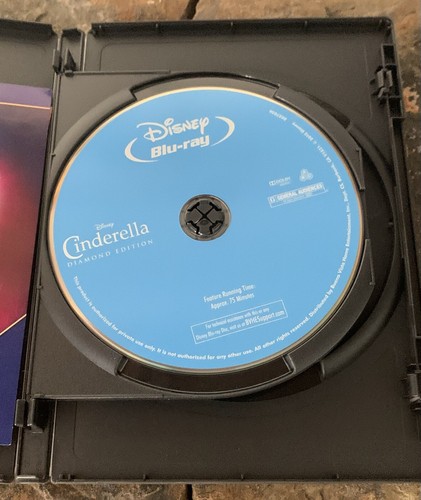 Disney Cinderella Diamond Edition Blu Ray Disc. No DVD Included - Picture 3 of 4