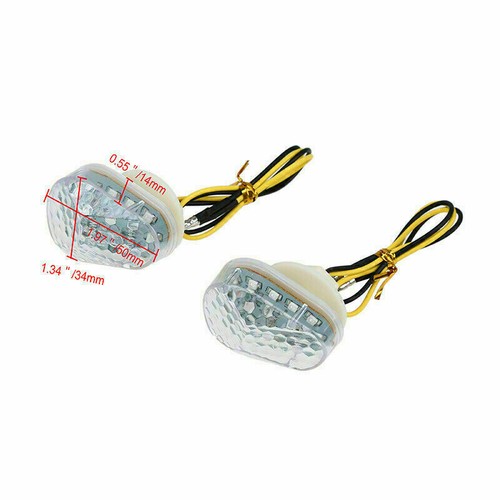 2x Motorcycle Mount Turn Signal Indicator Lights For Kawasaki ZZR600 2005-2007 - Picture 4 of 10