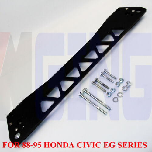 BWR Rear Control Arm Subframe Brace For Honda Civic 88-95 EG Series JDM Black - Picture 2 of 7
