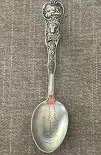 Sterling Watson Mechanics Souvenir Indiana State Spoon Engraved "Clayton" - EUC