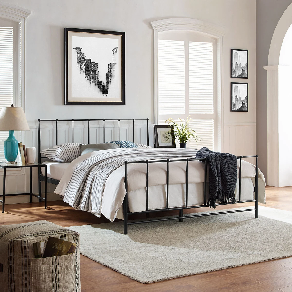 Queen farmhouse sales bed frame