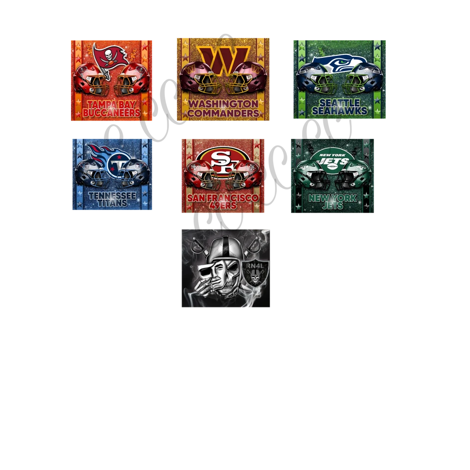 Football stainless steel tumbler, Travel, Sublimation. Pick your team - Image 4 of 4