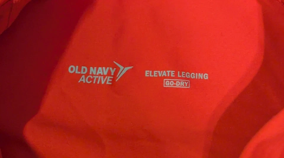 Old Navy Active Leggings Pantalones de Yoga Go Dry Para Mujer XS Entrenamiento Naranja Foto 2 de 4