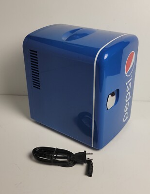 Pepsi Mini Refrigerator 6-Cans 4L Portable Cooler Warmer Travel