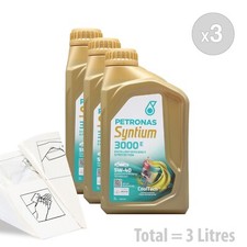 PETRONAS Syntium 3000 E 5W-40 Car Engine Oil Service Kit / Pack 3 LITRES 3L 8.66 per litre