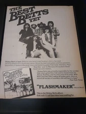 Dickey Betts And Great Southern Rare Original Promo Poster Ad Framed! #2