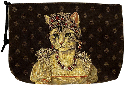 JOSEPHINE NAPOLEONISCHE KATZE, BELGISCHE TAPESTRY TASCHE TASCHE KOSMETIKTASCHE