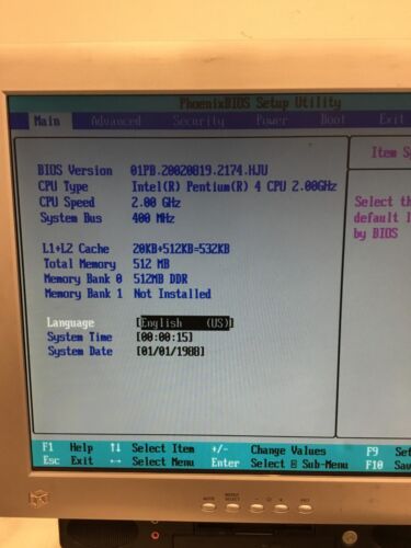 Gateway Profile 4 15" All In One Computer Intel Pentium 4 2.00Ghz w/Ac Adapter - Picture 10 of 13