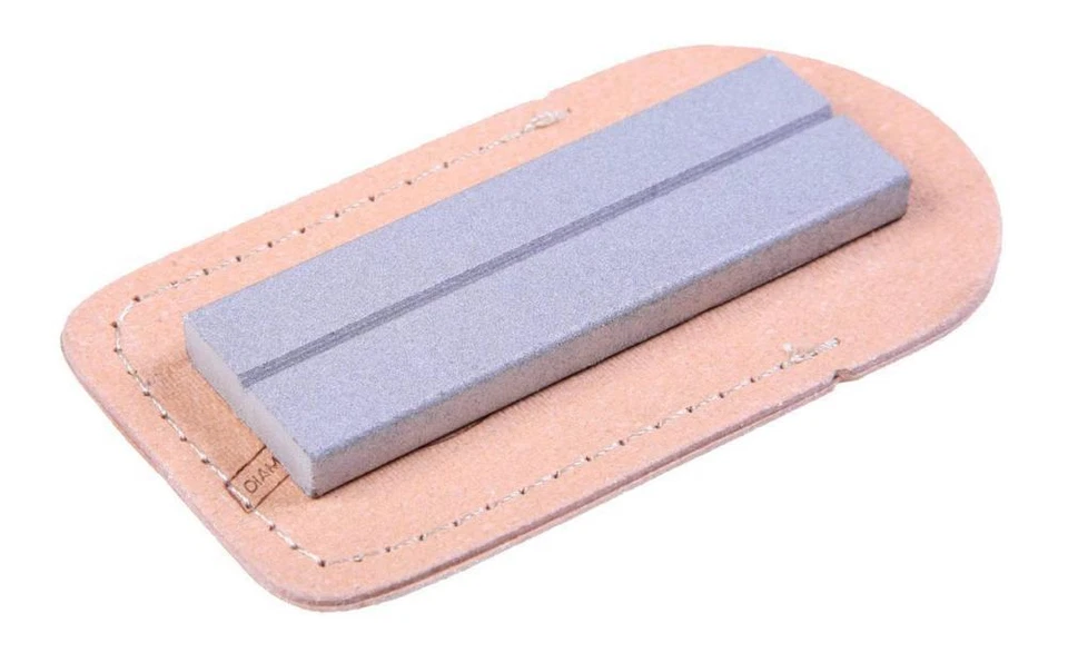 Eze-Lap Gros (250G) Poche Affûtage Pierre 2.5cm x 7.6cm Cuir Portefeuille 26C