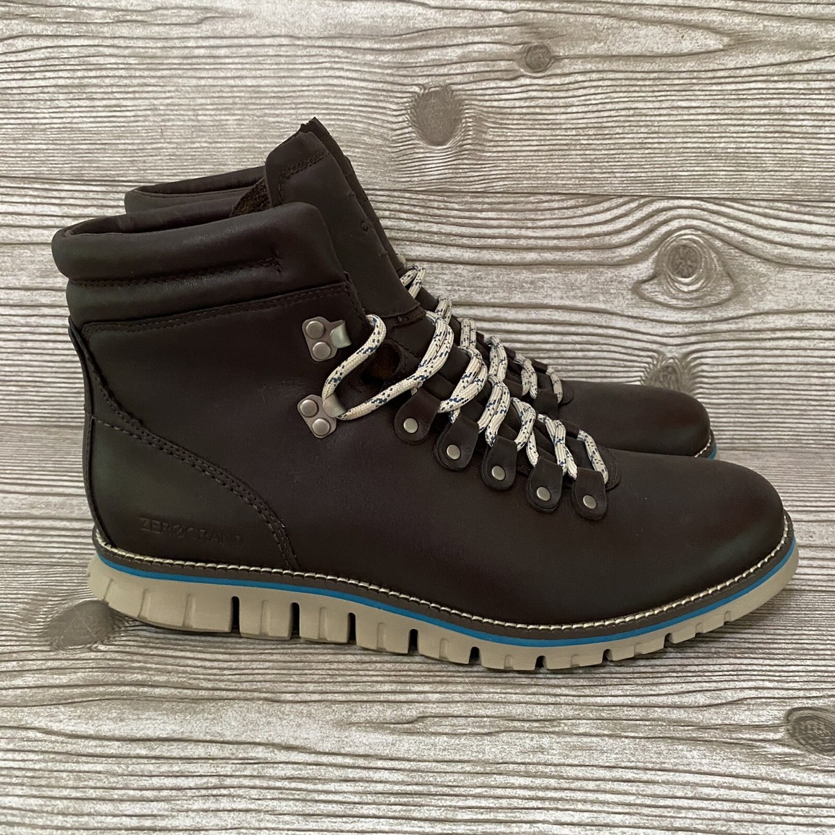 Cole Haan Zerogrand Lace Up Boots Size 11 Brown Leather Waterproof C33960 COLE HAAN ZeroGrand Remastered Hiking Boots Waterproof mens main image 4