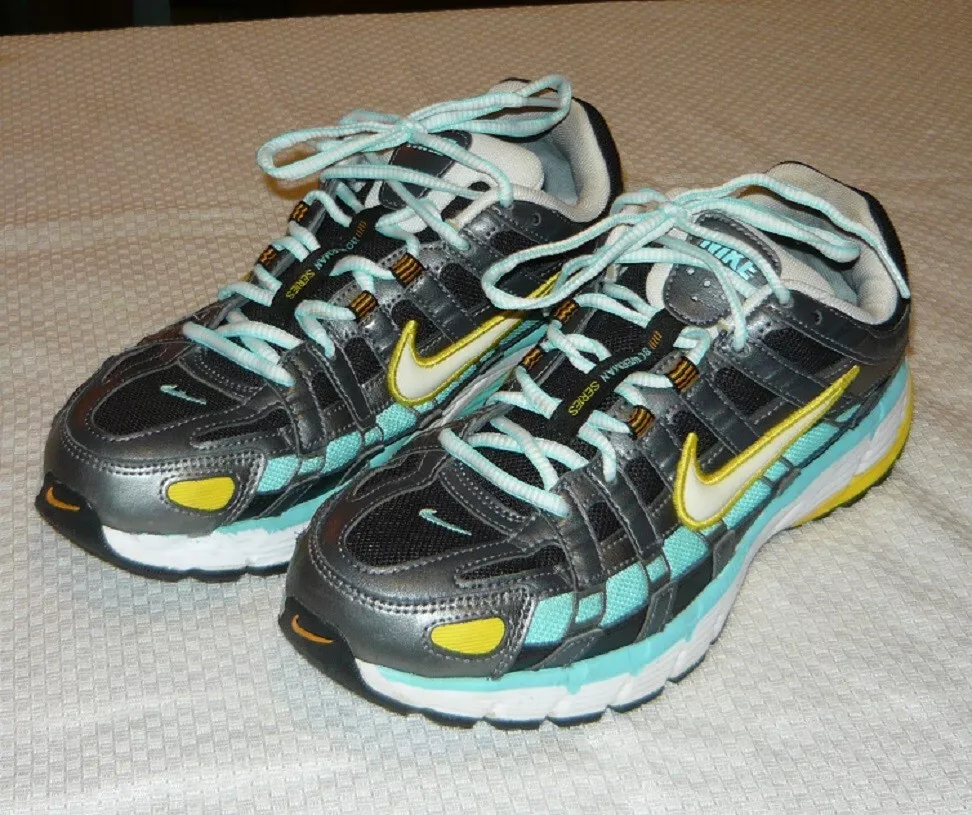 gastvrouw Extreem belangrijk Brutaal Nike P-6000 / Womens Size 10 Sneaker Shoes BV1021-005 Black Aurora Green  Yellow | eBay