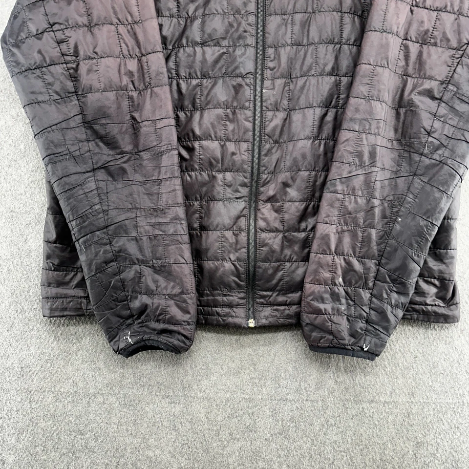 Patagonia Jacket Mens XL Black Logo Full Zip Pockets Lined Nano Puffer Coat - Image 2 of 4