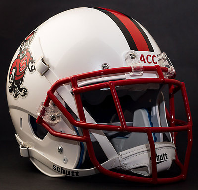 *CUSTOM* NC STATE NCSU WOLFPACK NCAA Schutt XP Authentic GAMEDAY Football Helmet