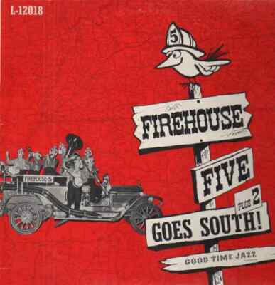 Firehouse Five Plus Two Goes South! NEAR MINT good time jazz Vinyl LP