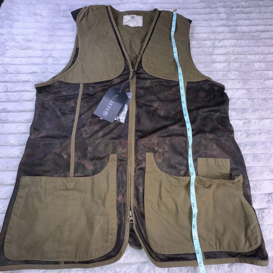 Beretta Shooting Vest Mens 3XL Green Urban Camo Skeet Mesh Hunting Made In Italy - Image 4 of 4