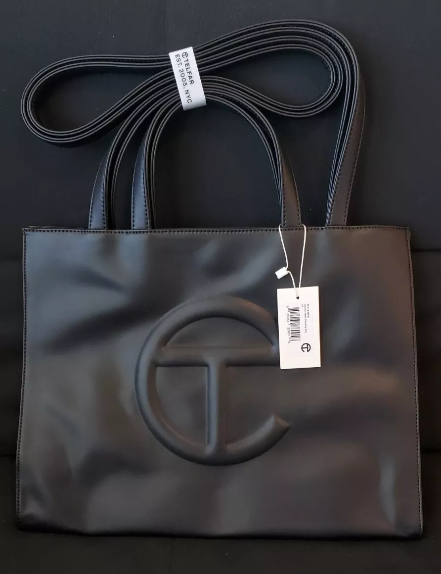 Telfar Medium Black Shopping Bag Brand New with Tags