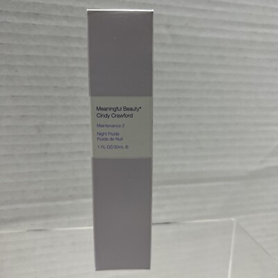 Meaningful Beauty Maintenance 2 Night Fluide by Cindy Crawford 1 oz
