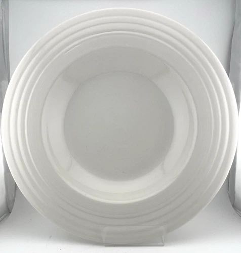 Fiesta Ware White 12" Rimmed Soup Pasta Bowl Homer Laughlin Fiesta Ware Set of 4