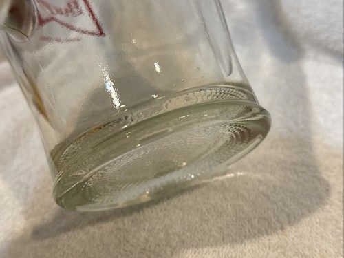VINTAGE 1970's Budwesier King Of Beers Bowtie Logo 9 Inch Glass Pitcher, NICE! - Picture 5 of 5