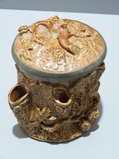 -ANCIEN POT A TABAC PORTE PIPES  GRES de BEAUVAIS BEAUVAISI et ETAIN   D