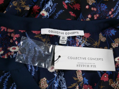 NUEVO CON ETIQUETAS COLECTIVO CONCEPT STITCH FIX TALLA XL BLUSA MULTICOLOR - Imagen 6 de 6